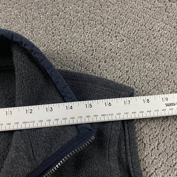 Vintage Abercrombie & Fitch Fleece Vest Men's XL Gray Y2K 90s - Picture 10 of 11